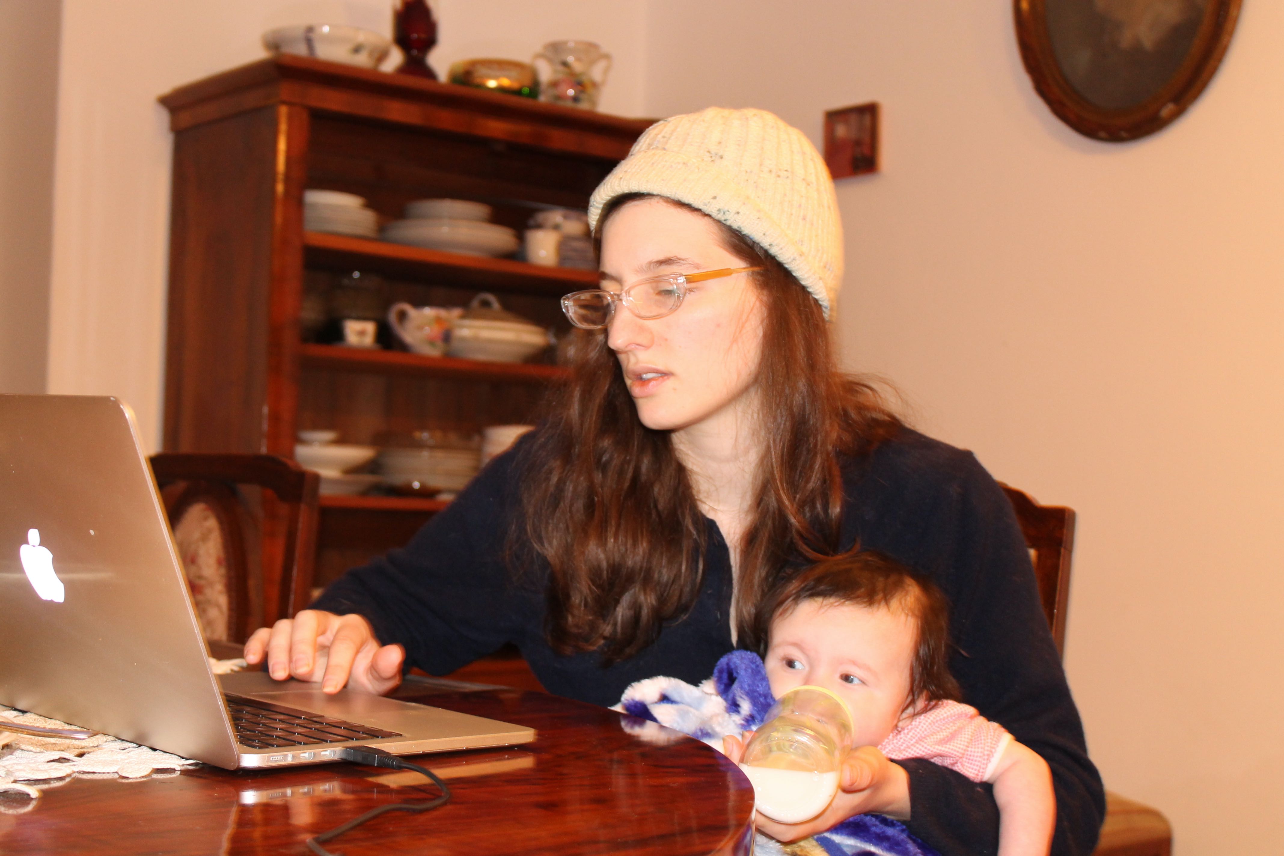 Teaching online is a great fit for new mothers or fathers.