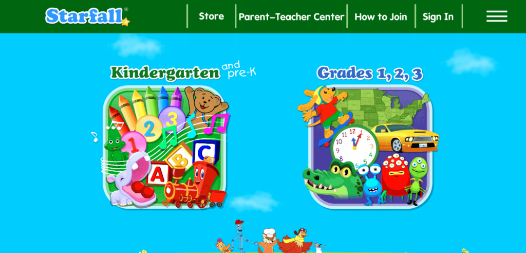 Starfall.com® is free and a great resource to teach students to read.